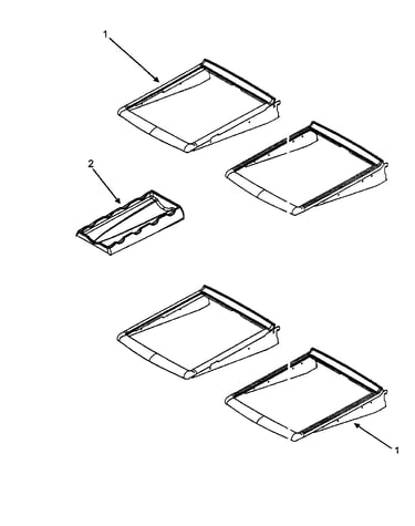 Refrigerator shelves