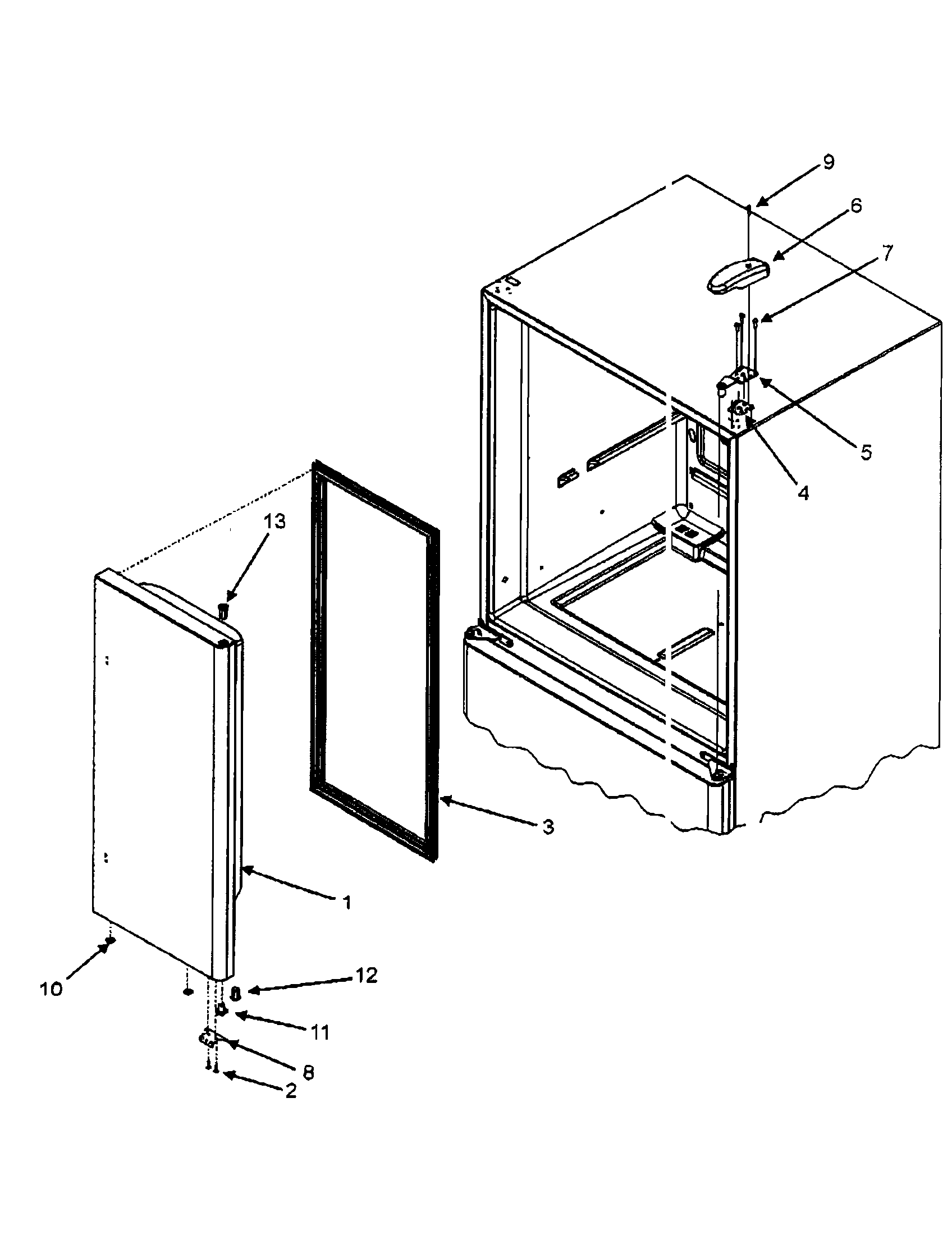 RIGHT REFRIGERATOR DOOR