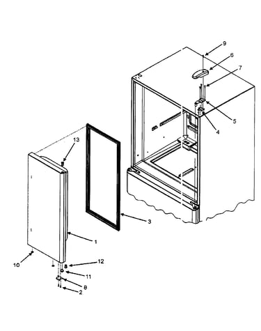 Right refrigerator door