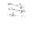 Poulan PPB250E TYPE 2 cylinder/crankshaft/crankcase diagram