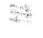 Poulan PPB150E TYPE 1 cylinder/crankshaft/crankcase diagram