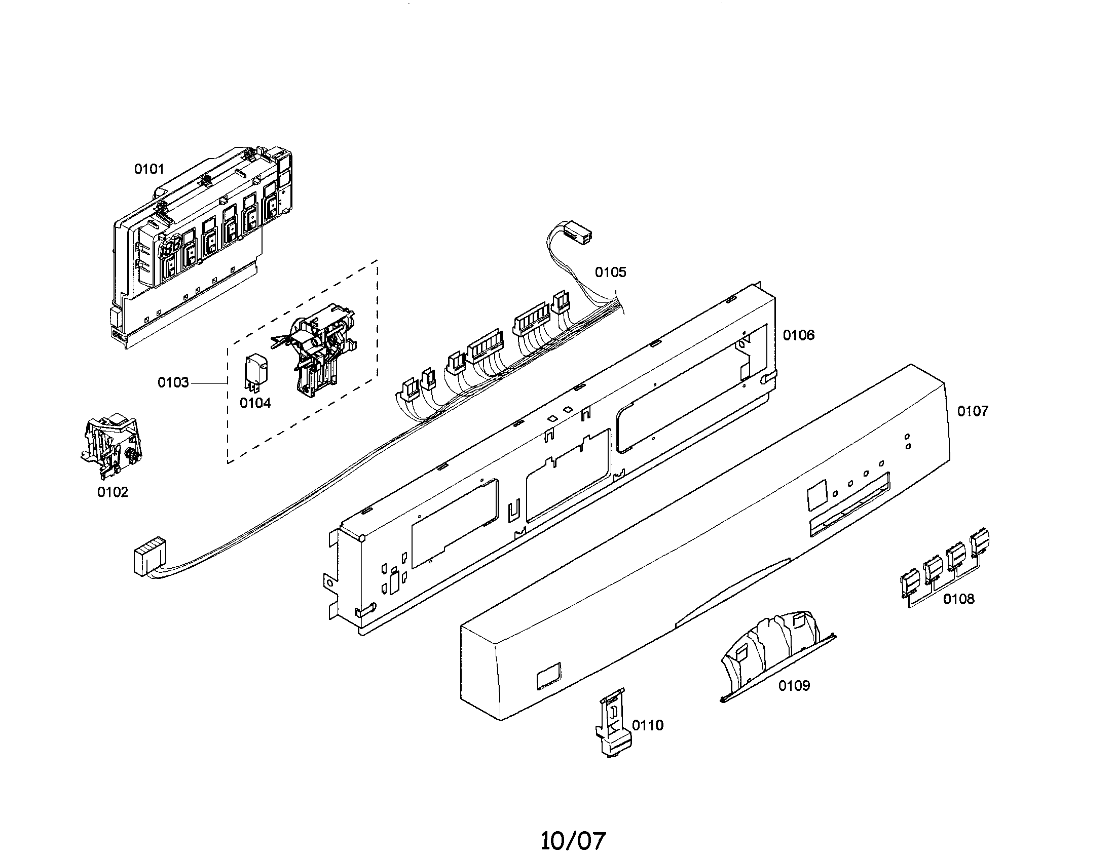 Fascia panel/control module
