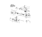 Craftsman 358791071 cylinder/crankshaft/crankcase diagram