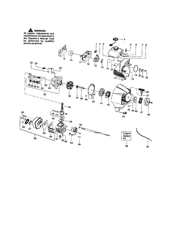 Cylinder/crankshaft/crankcase