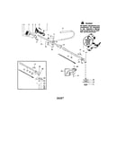 Driveshaft/handle/shield