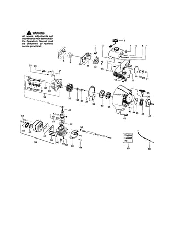 Cylinder/crankshaft/crankcase
