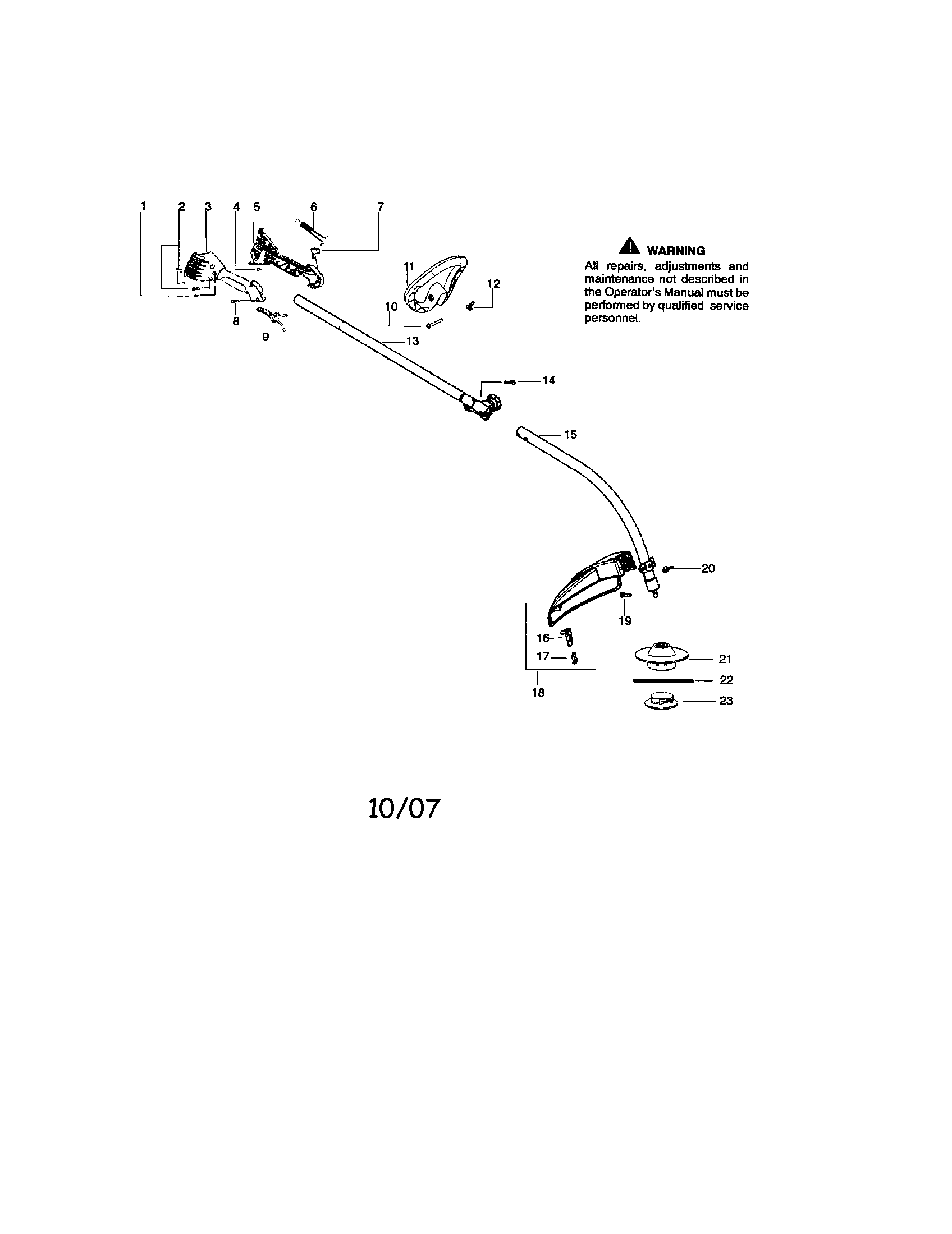 DRIVESHAFT/SHIELD/HANDLE