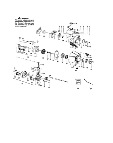 Cylinder/crankshaft/crankcase
