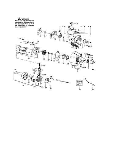 Cylinder/crankshaft/crankcase
