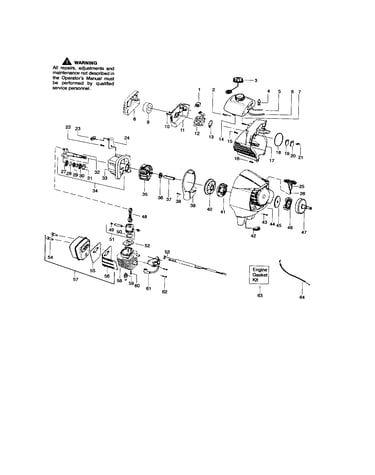 Cylinder/crankshaft/crankcase