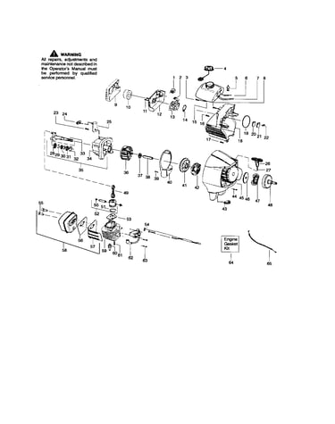 Cylinder/crankshaft/crankcase