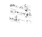 Poulan PPB32SST TYPE 1 cylinder/crankshaft/muffler diagram