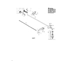 Poulan PPB32SST TYPE 2 driveshaft/shield/handle diagram