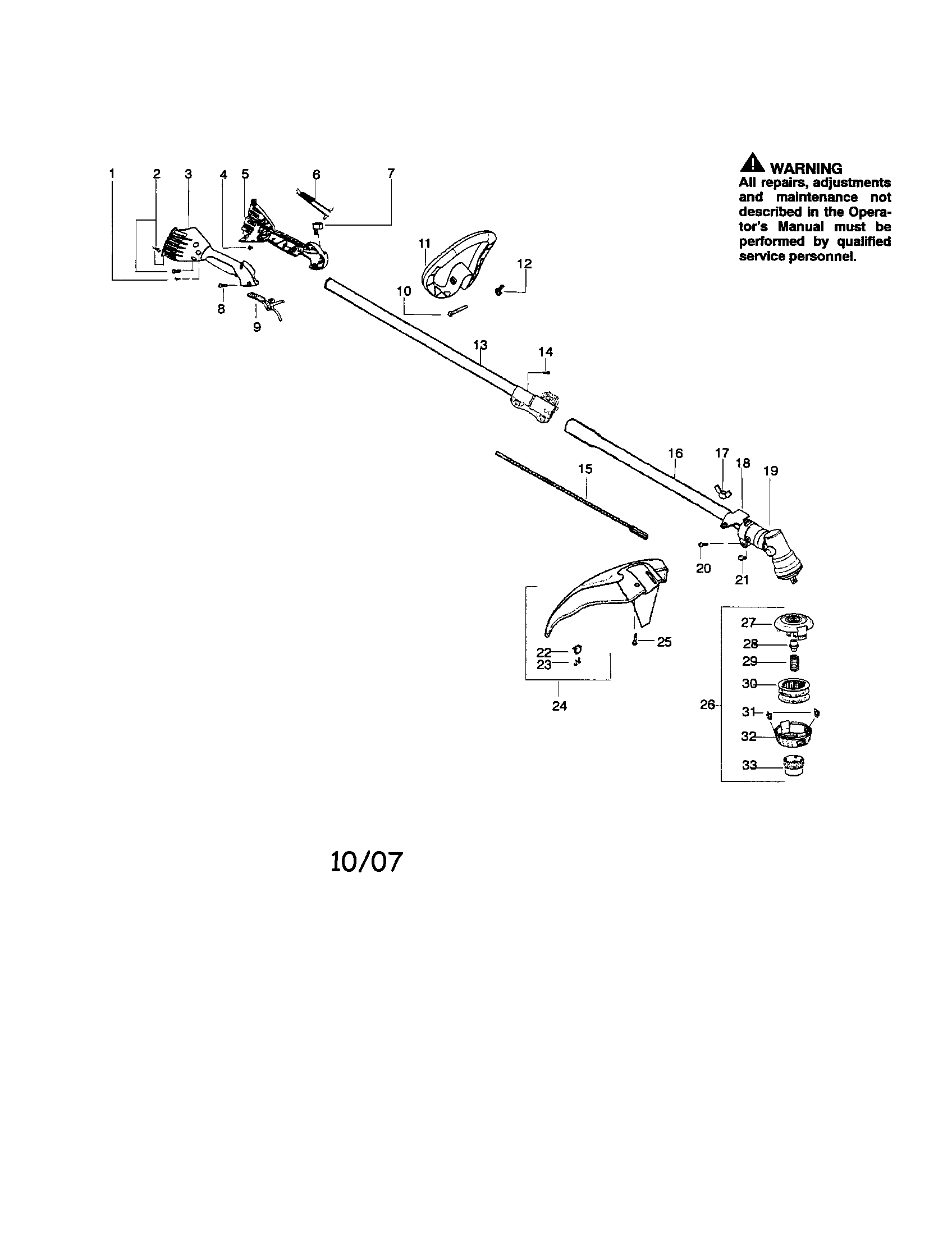 DRIVESHAFT/SHIELD/HANDLE