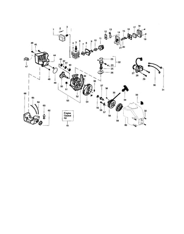 Cylinder/crankshaft/crankcase