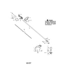 Driveshaft/handle/shield