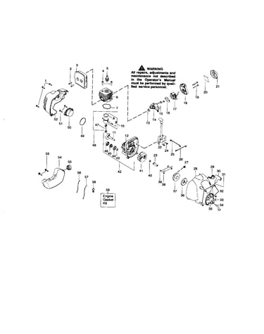 Cylinder/crankshaft/crankcase