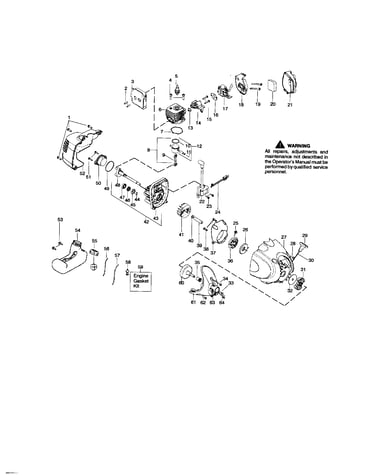 Cylinder/crankshaft/crankcase