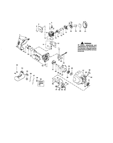 Cylinder/crankshaft/crankcase