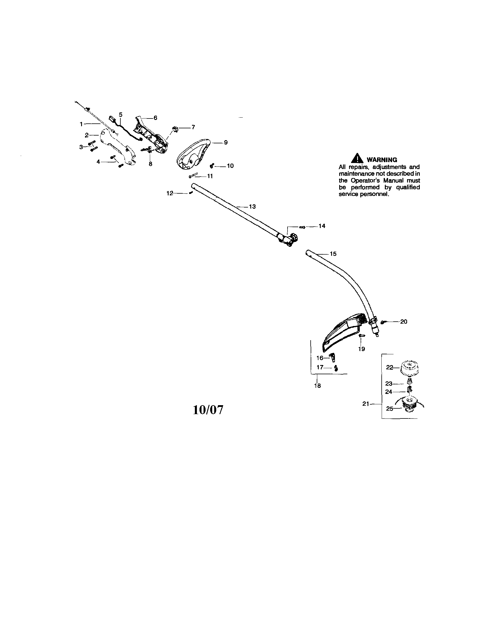 DRIVESHAFT/HANDLE/SHIELD