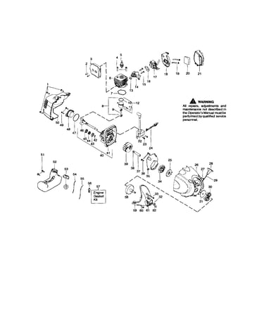Cylinder/crankshaft/crankcase