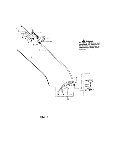 Driveshaft/handle/shield