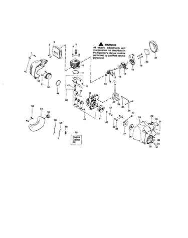 Cylinder/crankshaft/crankcase