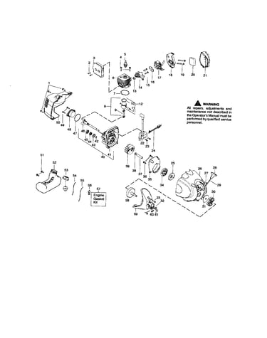 Cylinder/crankshaft/crankcase
