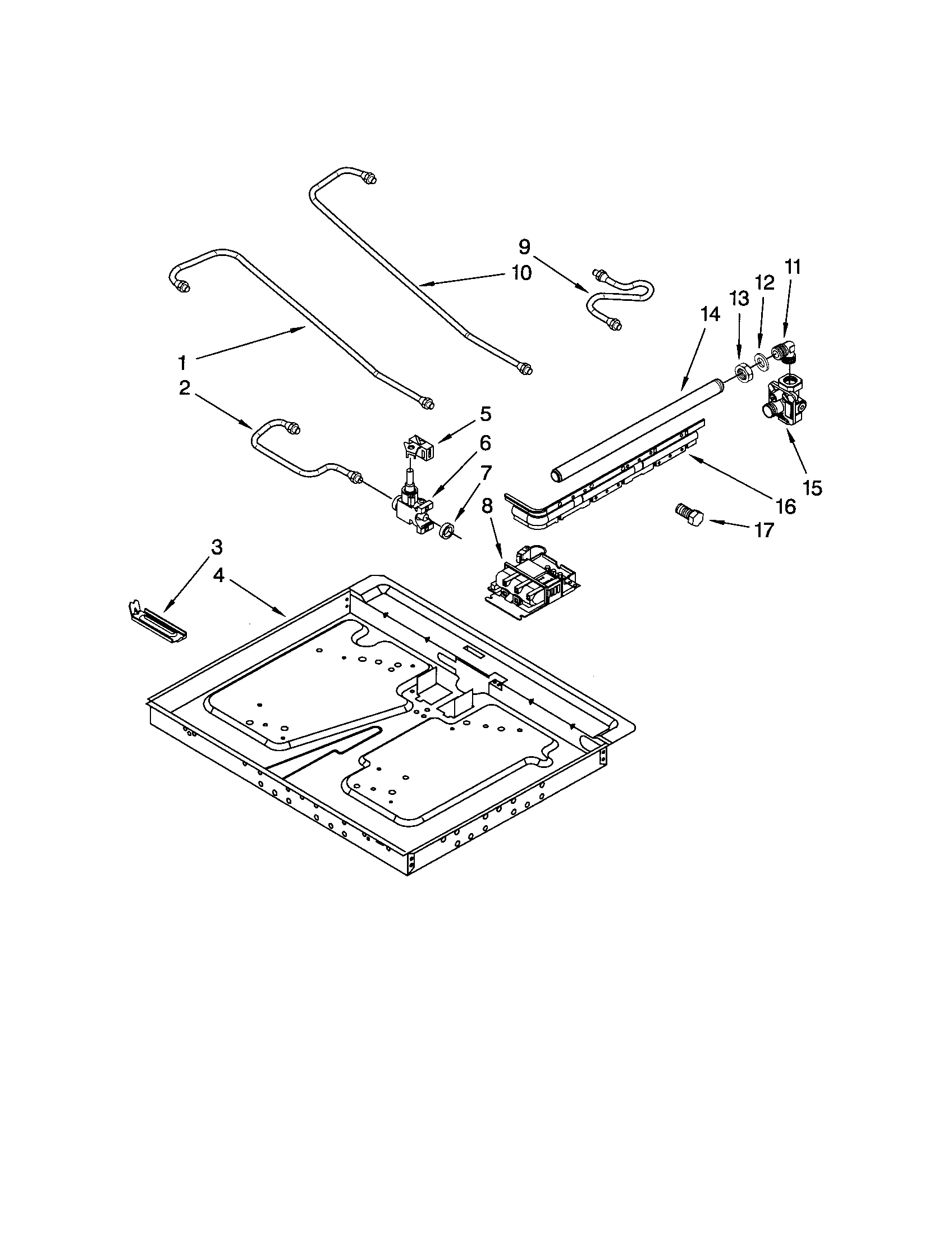 BURNER BOX/GAS VALVES/SWITCHES