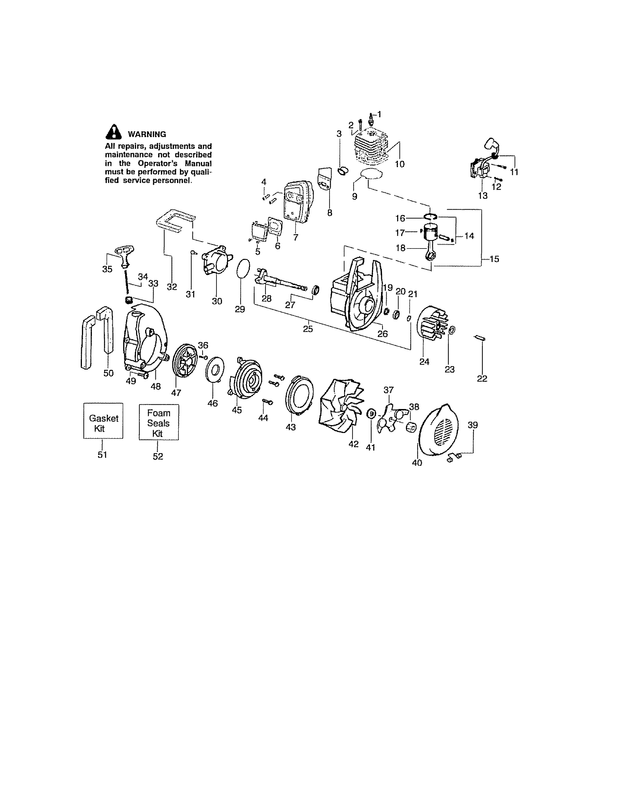 Crankcase/muffler