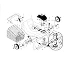 Craftsman 917371221 drive control/gear case/wheels diagram