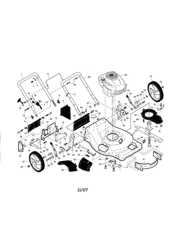 Engine/housing/handle