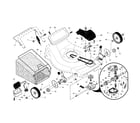 Craftsman 917371660 drive control/gear case/wheels diagram