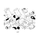 Craftsman 917376720 engine/housing/handle diagram