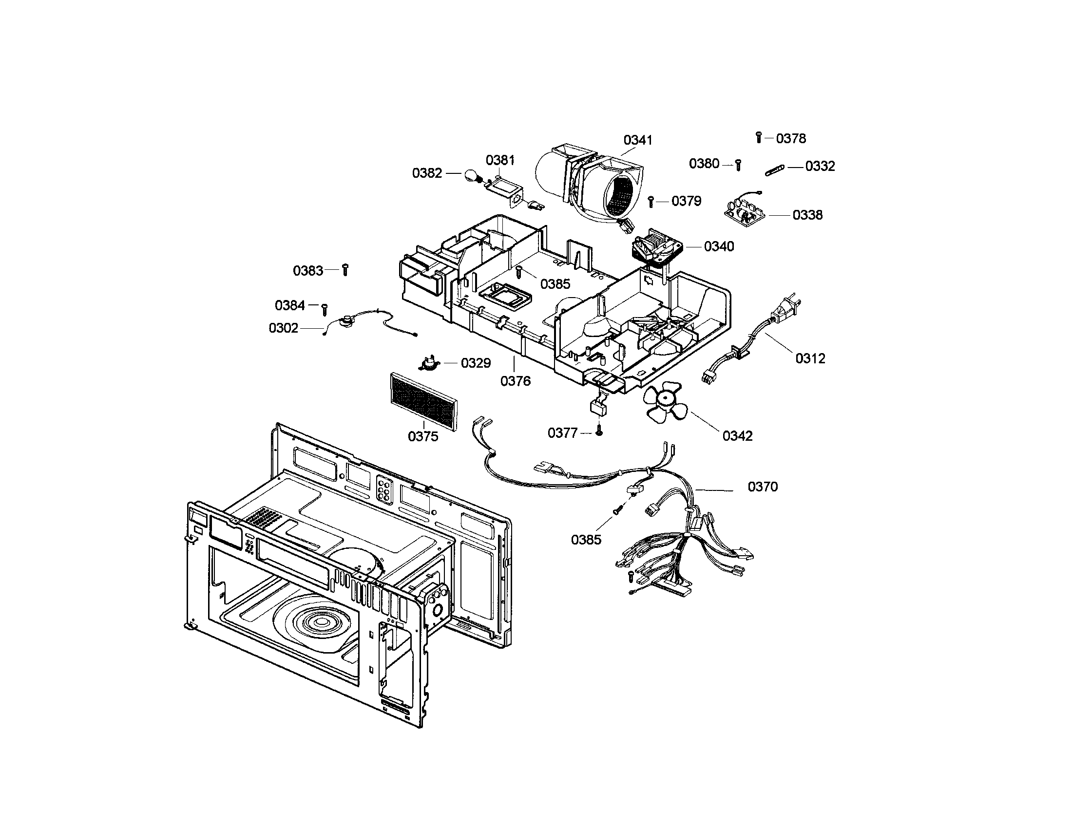 Cable harness/motor