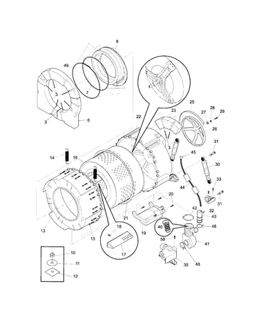 Motor/tub