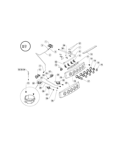 Valves and control panel