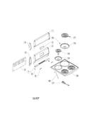 Cooktop and backguard