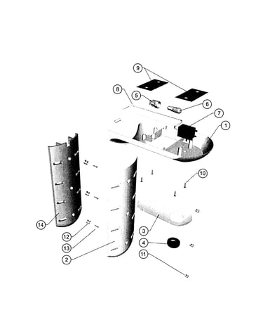 Control box/multiflow duct