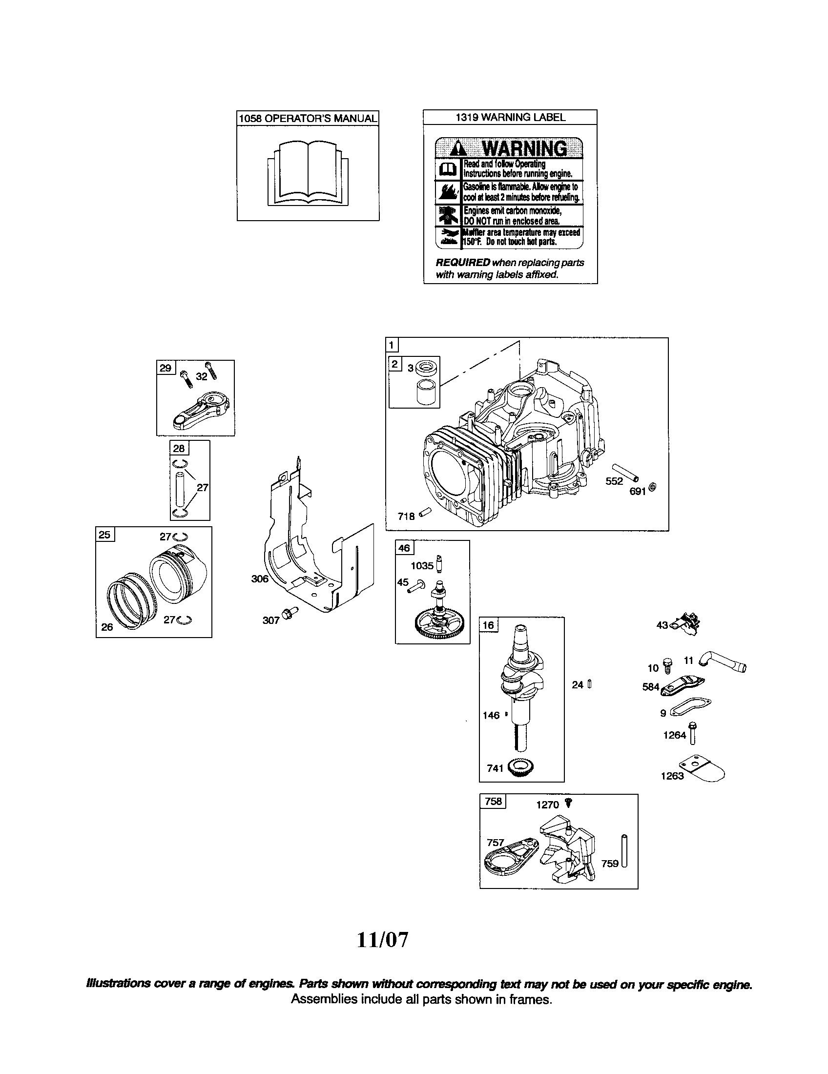 Cylinder/crankshaft