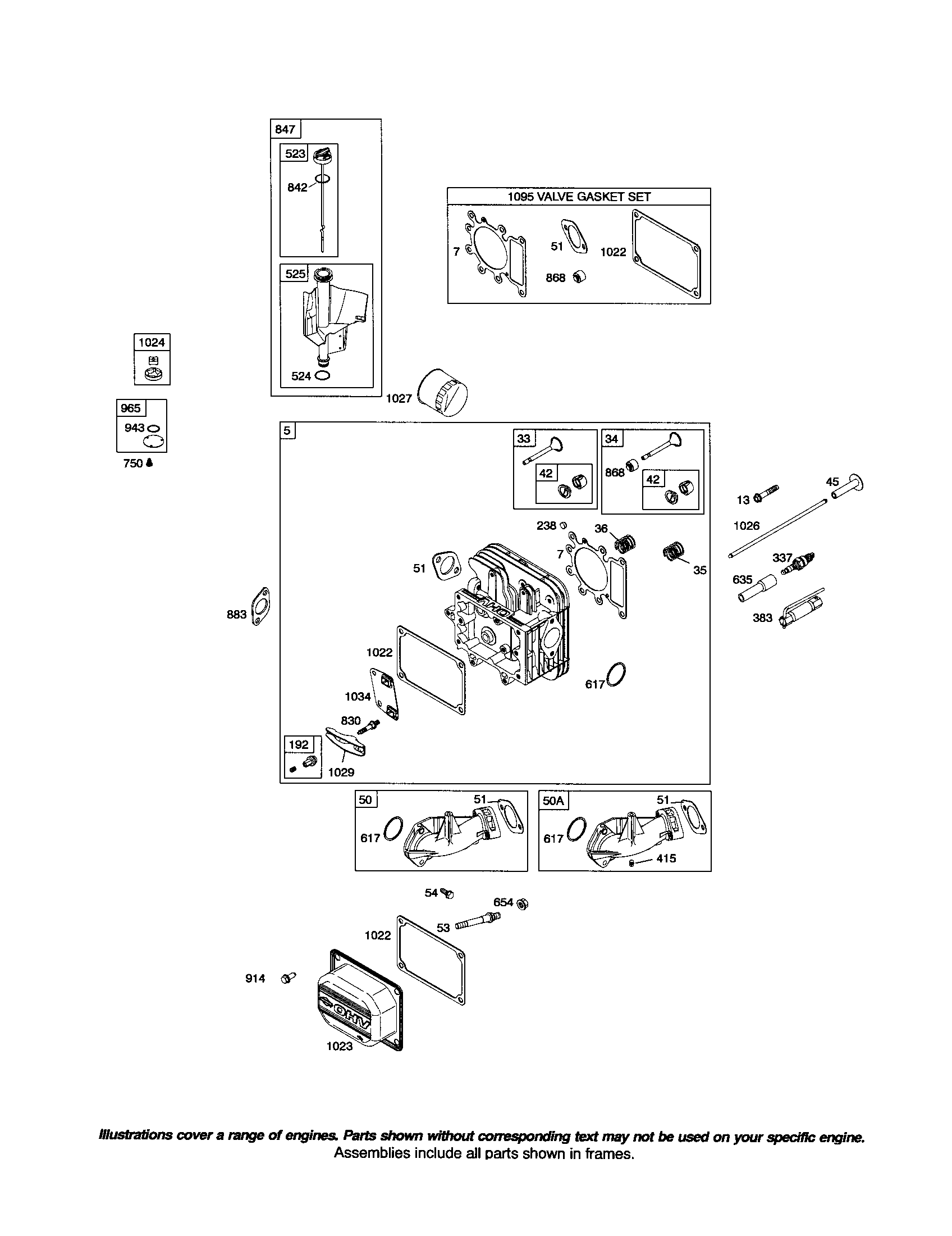 Head-cylinder/dipstick/tube