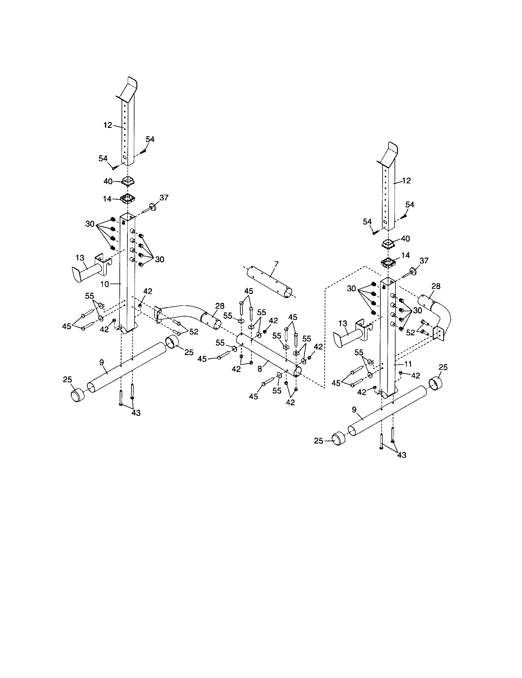 Uprights/base