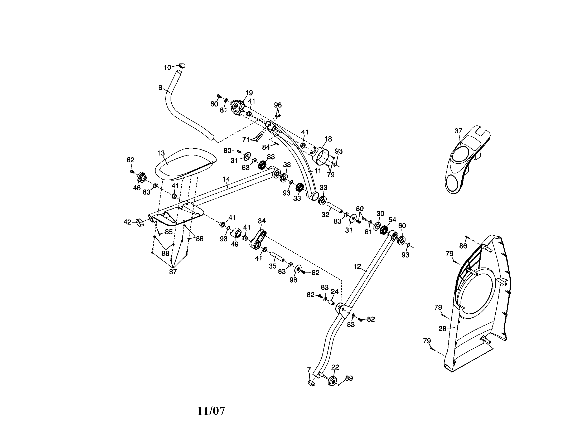 Left pedal/side shield