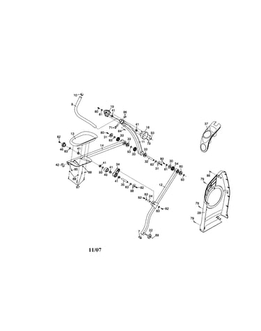 Left pedal/side shield