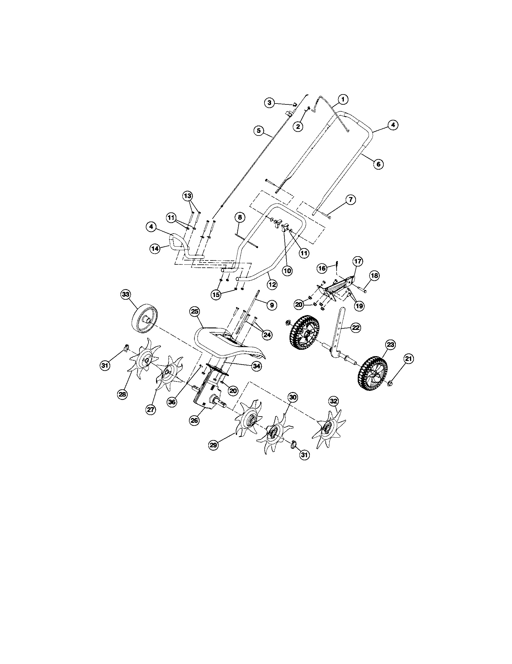 Lower cultivator