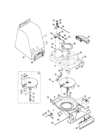 Nozzle/impeller/bag