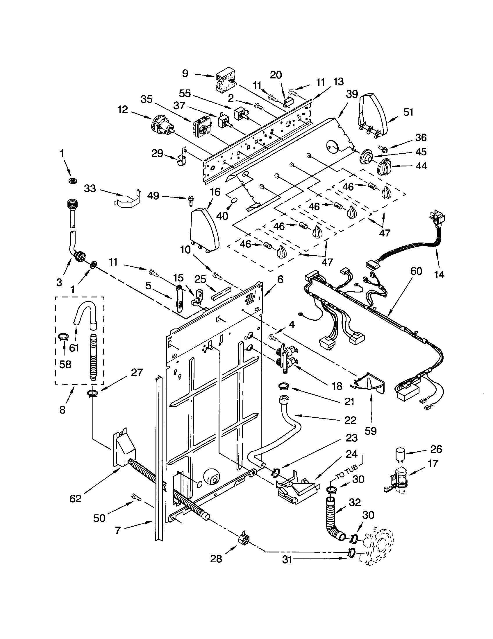 Controls and rear panel
