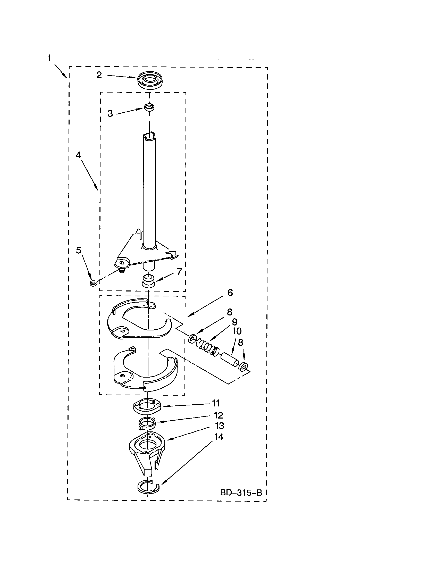 Brake and drive tube