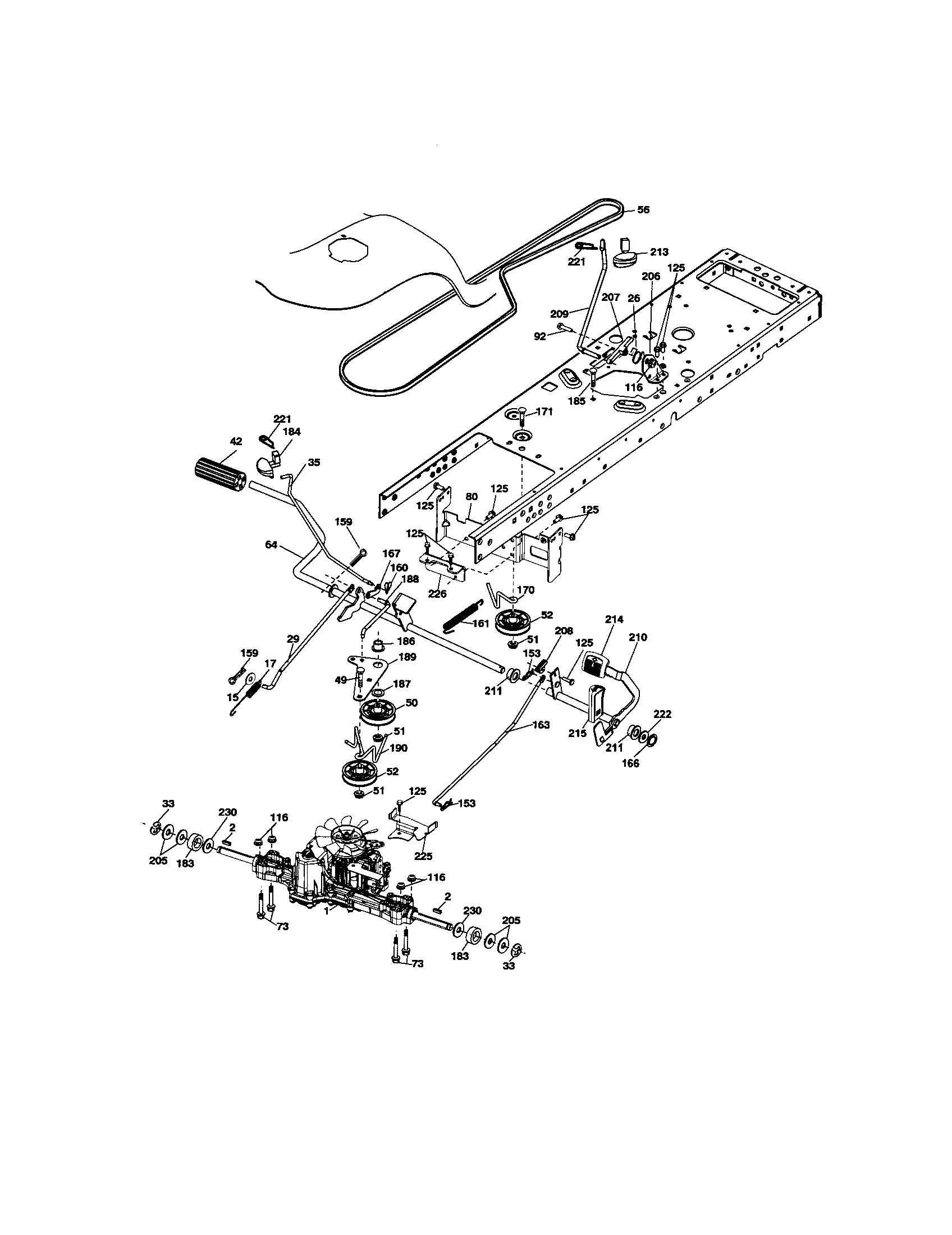 Craftsman ys4500 mower deck belt diagram sale