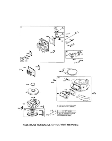 Blower housing/head-cylinder